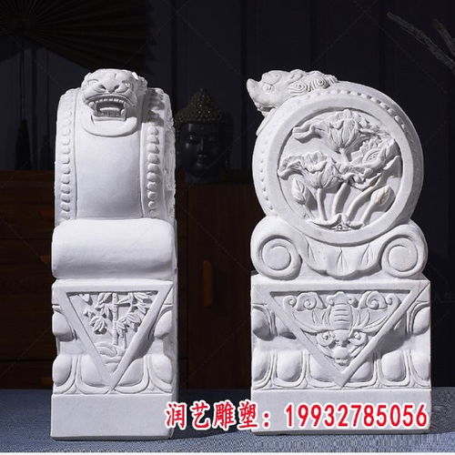 狮子门墩石雕 泉州石门墩雕塑
