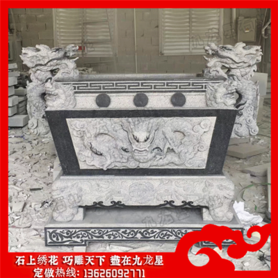 哪里有卖石材香炉 寺庙露天石香炉 石材雕刻香炉