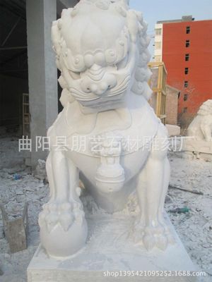供应精品天安门狮子 汉白玉石狮子石雕 各种石材雕刻
